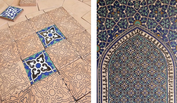 Islamic Tile Workshop (Cuerda Seca Technique)