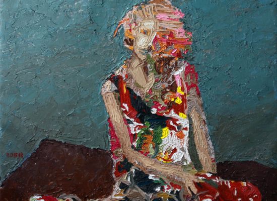 Untitled 10 | Oil & mixed media on canvas | 97x85cm | 2014