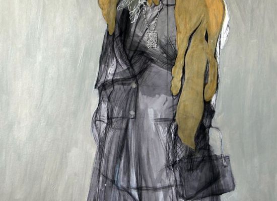 Weaam El-masry - 120 x 80 cm, painting, mixed media on paper, 2013