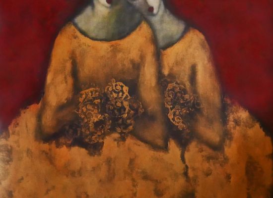 Untitled 1, Acrylic on canvas, 115 X 152-cm, 2016