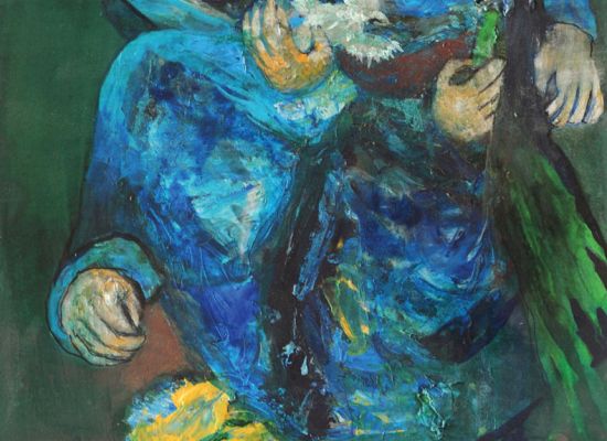 Return from Al Fallujah Market | Mixed Media on Museum Board | 23.5x29cm | 2010