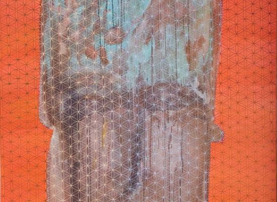 Face022 | 160cm x 145 cm | Mixed media on canvas | 2010