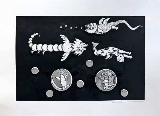 02 Year: 2023 Medium: Ink on paper Size: 50x70cm