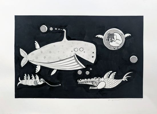 03 Year: 2023 Medium: Ink on paper Size: 50x70cm