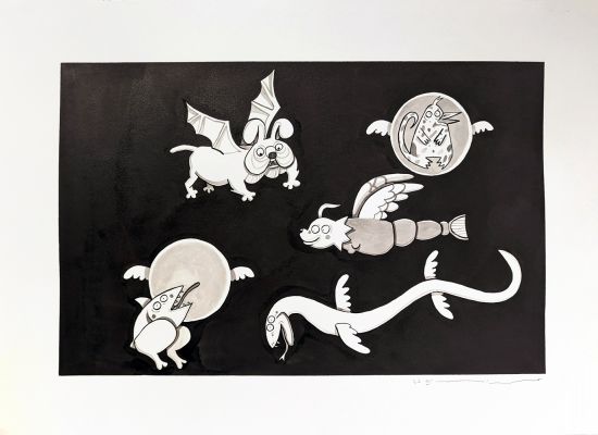 04 Year: 2023 Medium: Ink on paper Size: 50x70cm