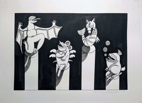 06 Year: 2023 Medium: Ink on paper Size: 50x70cm