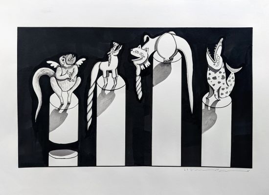 07 Year: 2023 Medium: Ink on paper Size: 50x70cm