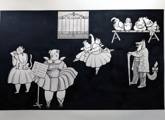 17 Year: 2023 Medium: Ink and Acrylic on paper Size: 50x50cm