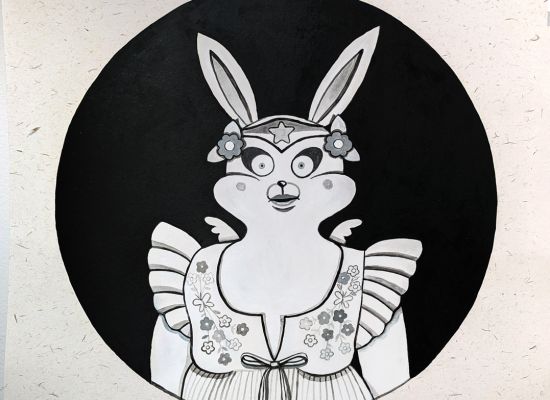 18 Year: 2023 Medium: Ink and Acrylic on paper Size: 50x50cm