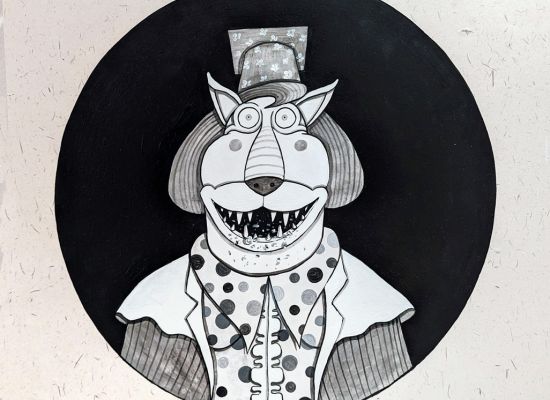 21 Year: 2023 Medium: Ink and Acrylic on paper Size: 50x50cm