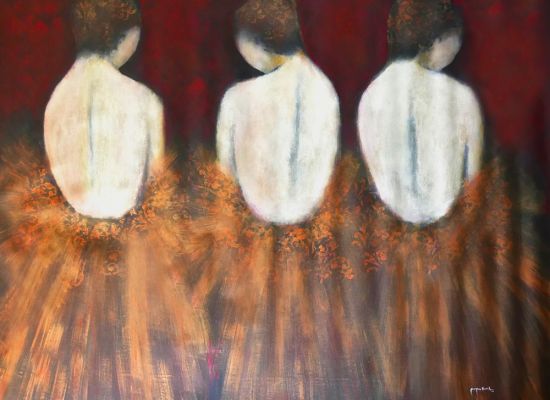 Untitled 16, Acrylic on canvas, 150x170 cm, 2017