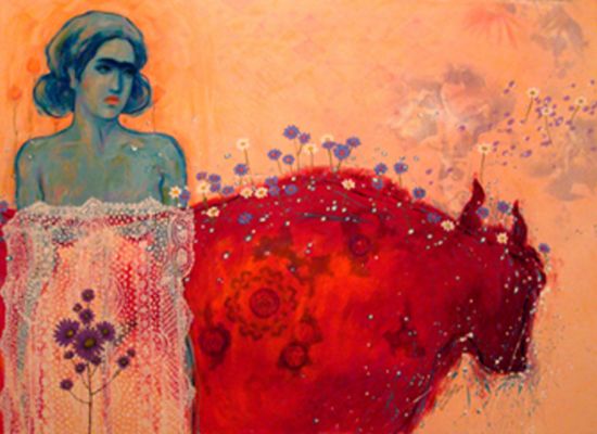 Eman Osama - 17--120-x-80-cm,-painting,-mixed-media-on-paper,-2013