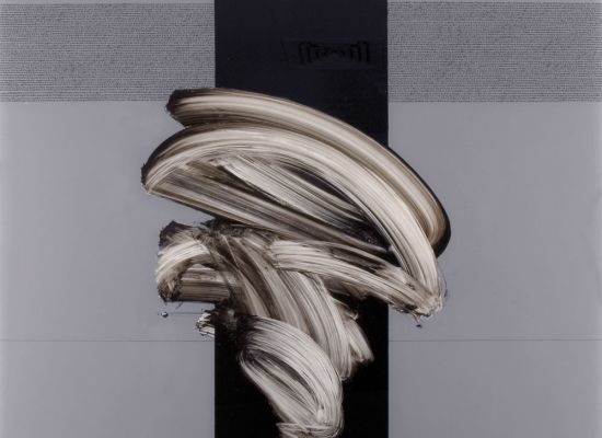 Letters interaction 4 120 x 120 cm Mixed Media Acrylic on Plexiglass 2010