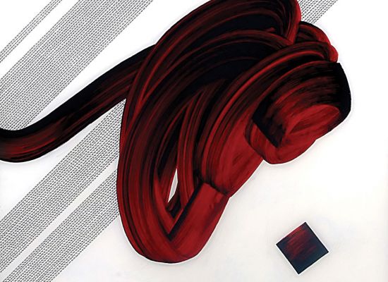 ?Letters Interaction 1 100 x 100 cm Mixed Media 2010