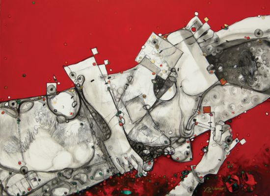 Acrylic and crayon on canvas | 121cm x 91cm