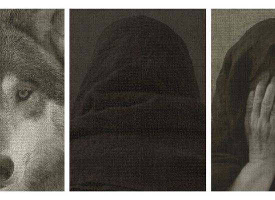 The Witness | triptych | 91 x 69 cm, each | Mixed media on chines paper on canvas,2011