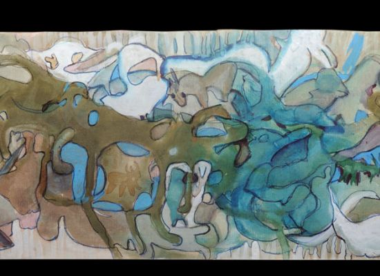 The Birth of a New World | Mixed Media on Museum Board | 19x 47.5cm | 2010