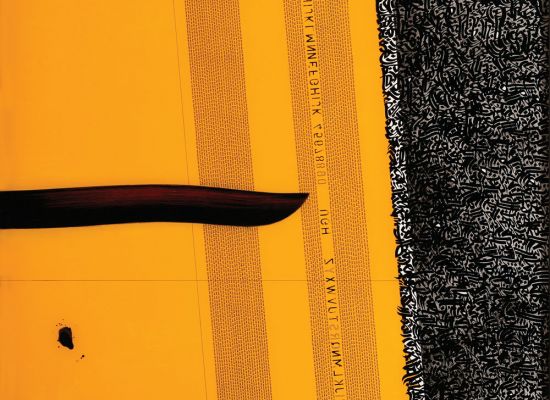 The Message of Letters 2 120 x 120 cm Mixed Media 2010