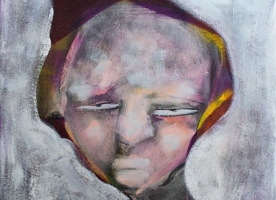 Mohammad Tamimi, Untitled 13, Acrylic on Canvas, 30x30 cm, 2014