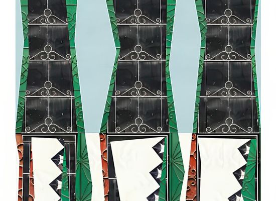 CAMILLE ZAKARIYA - Untitled, 69x69cm, collage, 2024