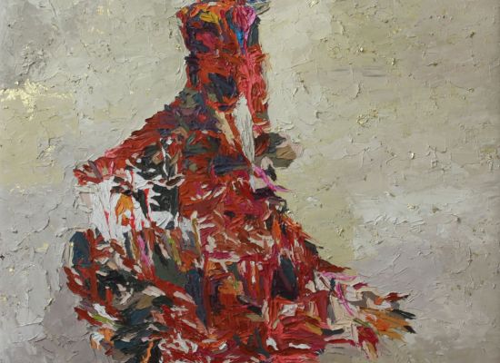 Untitled 5 | Oil & mixed media on canvas | 111x87cm | 2014