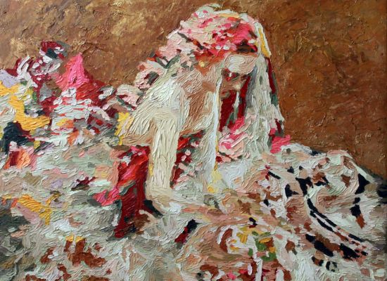 Untitled 6 | Oil & mixed media on canvas | 100x100cm | 2014