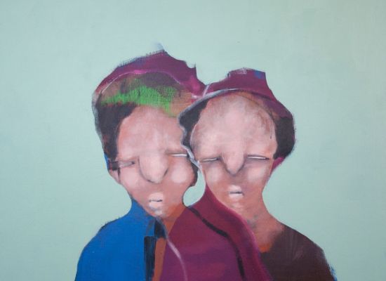 Mohammad Tamimi, Untitled 17 Acrylic on Canvas 70x70 cm 2014