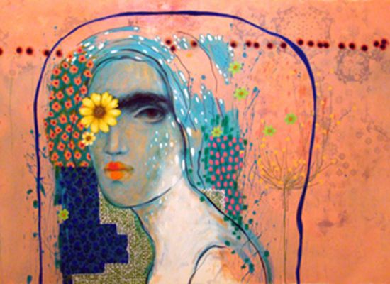 Eman Osama - 8--120-x-80-cm,-painting,-mixed-media-on-paper,-2013