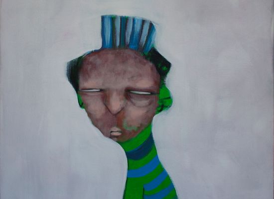 Mohammad Tamimi, Untitled 10 Acrylic on Canvas 80x80 cm 2014