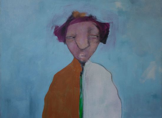 Mohammad Tamimi, Untitled 9, Acrylic on Canvas, 80x80 cm, 2014