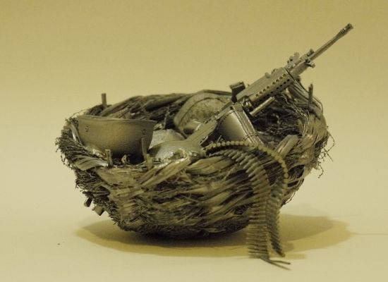 AHMAD AL BAHRANI | Nest | Mixed Media | 50 x 8 x 50cm (WxHxD) | 2010