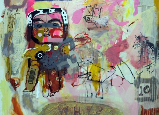 Ahmed Anan | 120x120cm | Mixed media on canvas | 2012