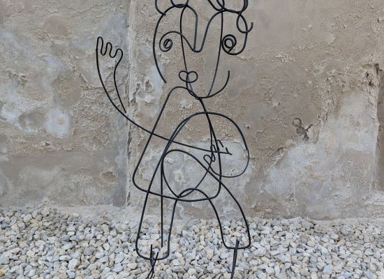 AHMED ANAN - Untitled, 120x60cm,Mild steel, 2023