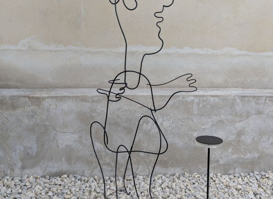 AHMED ANAN -Untitled, 140x80cm,Mild steel, 2023