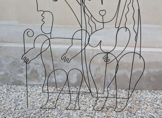 AHMED ANAN -Untitled, 180x150cm, Mild Steel, 2023