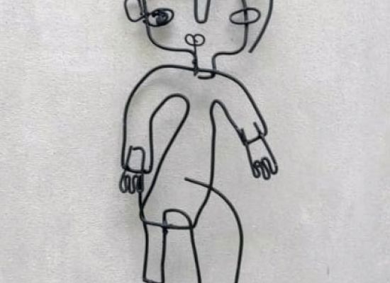 AHMED ANAN -Untitled, 50x25cm, Mild steel, 2023