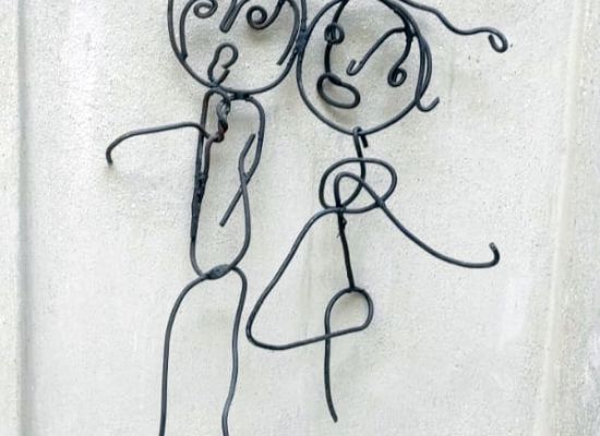 AHMED ANAN - Untitled, 60x30cm, Mild steel, 2023