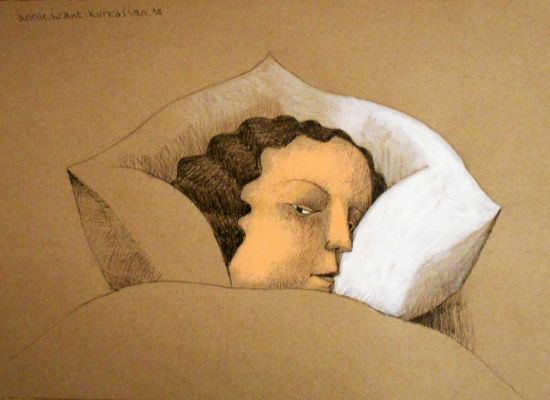 Annie-Kurkdjian,-Mixedmedia-on-paper,-30x42cm