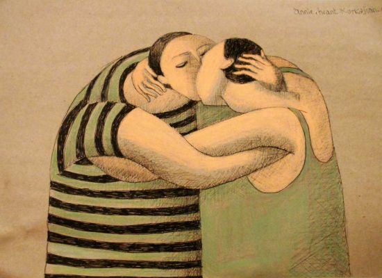 Annie-Kurkdjian,-Mixed-media-on-paper,-74x104cm,-2018