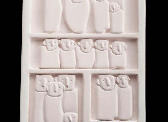 Aysha-Hafuz,,Mural-character,-Stone,-60x40x5cm,-2015