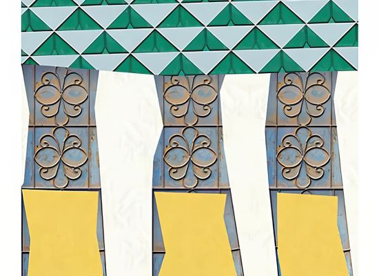 CAMILLE ZAKARIYA - Untitled, 69x69cm, collage, 2024