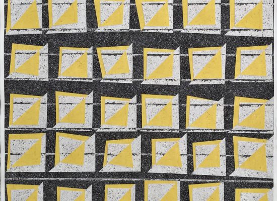 Camille Zakharia - Shifting Boundaries 34, Photo Collage on Arches Paper 76 x 56cm, 2017-2018