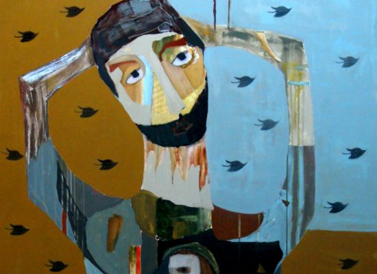 Semaan Khawam, Daydreamer in a shaddy nook, 100x100 cm, 2014