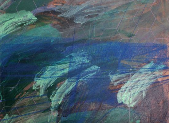 Olivier Moriette - E25,Acrylic&coloredpencil;-on-paper,canvas,60x60cm,2012