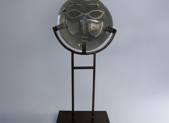 Untitled - 43x20cm Glass and stainless steel 2024