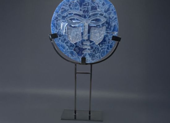 Untitled - 55x30cm Glass and stainless steel 2024