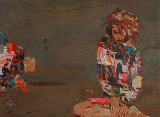 Not like yeasterday | i101xi100 cm | Oil & mixed media on canves