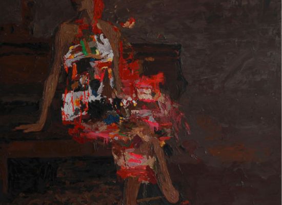 The Piano | 120x111 cm | Oil & mixed media on canves