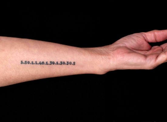 Hanaa Malallah,  Tattoo, 2013, Photographic print, 23 x 49.5cm