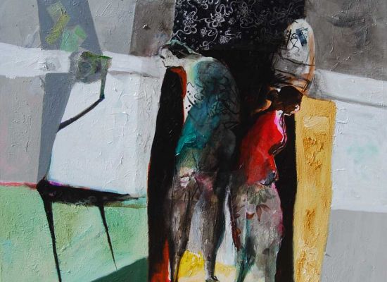 Hassan AlSari | 100x100cm | Mixed media on canvas | 2012